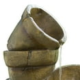 thumbnail image 4 of Teamson Home Outdoor Cascading Stacked Pot Waterfall Fountain, Brown, 4 of 6