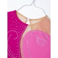 thumbnail image 5 of TSSOE Kids Girls Sleeveless Figure Ice Skating Dress Rhinestone Gymnastic Dance Leotard Competition Costume Hot Pink 12, 5 of 7