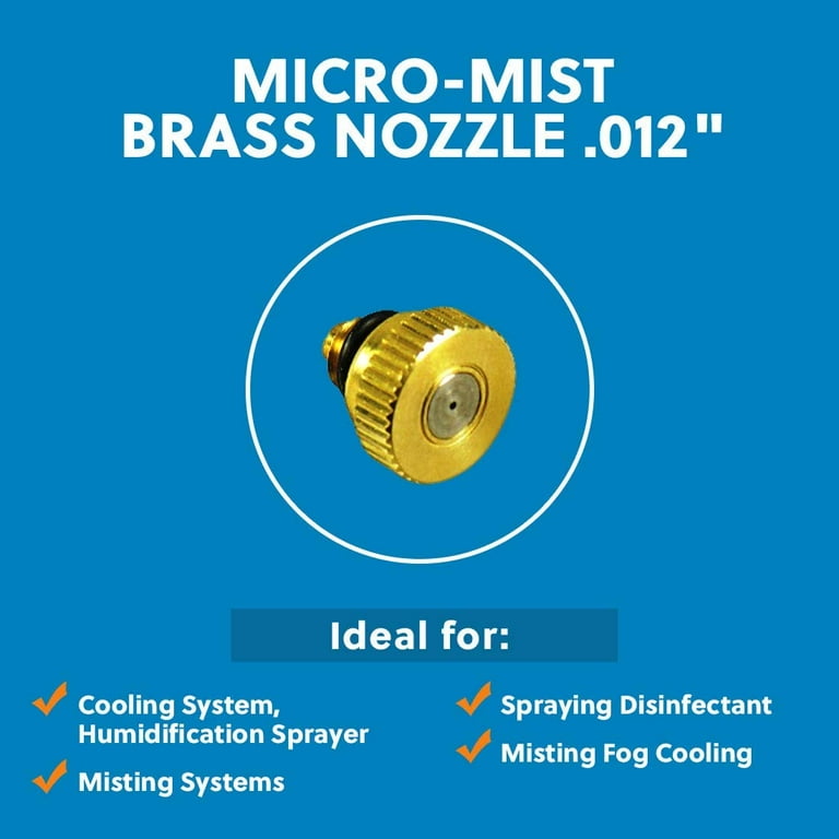 Joywayus 10pcs UNC Thread Brass Misting Nozzles Atomizing Misting
