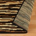 thumbnail image 3 of Superior Modern Abstract Wavy 3’ x 5’ Low-Pile Indoor  Area Rug, Brown, 3 of 4