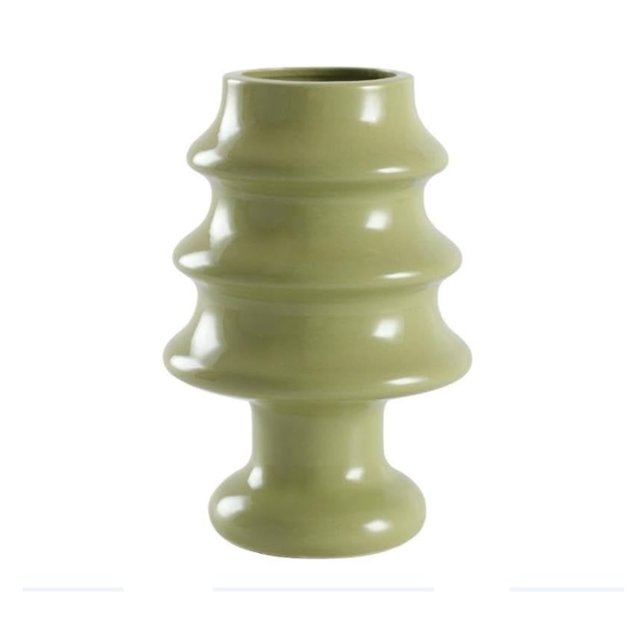 Shaped Ceramic Vase Desktop Ornament Unique Design For Floral Arrangements And Enhancement