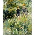 thumbnail image 2 of Renoir, Pierre-Auguste 26x31 Black Ornate Wood Framed with Double Matting Museum Art Print Titled - Conversation Dans Une Roseraie, 2 of 4