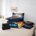 thumbnail image 6 of Erosebridal Baseball Sport Theme 7 Pieces Bedding Comforter Set,Boys Ball Game Full Bedding Set For Ball Lovers,Reversible, 6 of 7