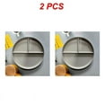 thumbnail image 1 of 1/2 Pcs Assiette Divisée en 3 Portions Réutilisable Ronde pour Adultes 3 Compartiments Style Micro-Ondes J 2 Pcs, 1 of 6