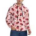 thumbnail image 2 of Xecao Cute Ladybugs 1 Pattern Men's Adult Pullover Hoodie,Hooded Sweatshirt-4X-Large, 2 of 7