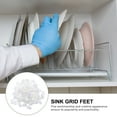 thumbnail image 4 of ifundom PVC Sink Rack Feet Protectors 100 Pieces Non- Home Kitchen Accessories, 4 of 6
