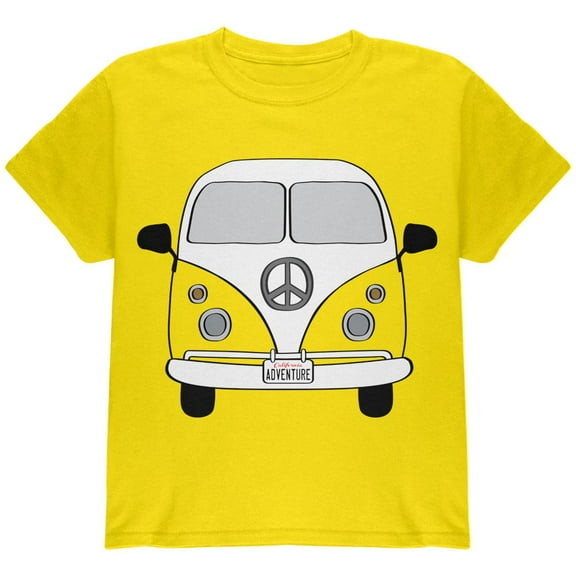 Halloween Travel Bus Costume Camper Adventure Youth T Shirt Yellow YLG
