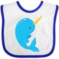 thumbnail image 3 of Inktastic Narwhal Boys or Girls Baby Bib, 3 of 4