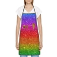thumbnail image 3 of Sikiie Rainbow Glitter Aprons for Kitchen Cooking Aprons, Chef Apron for Men Women Chef, 3 of 7