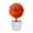 Orange, variant on Bueautybox Artificial Potted Plant Ball Simulated Floral Ball Topiary Tree Bonsai for Home Wedding Tabletop Decor