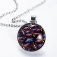 thumbnail image 2 of Fireflies Glass Design Circle Pendant Women's Necklace, 2 of 5
