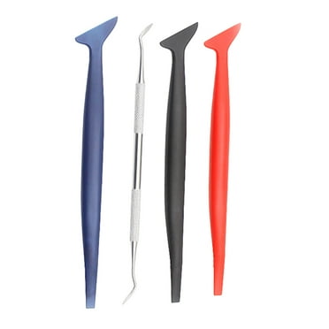 4 PCS/Set Tools Wrapping Scraper Face Felt Squeegee Car Film Auto Window Tint Closing