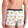 thumbnail image 4 of Men's Boxer Briefs, Cartoon Cute Yoga Hamster Stars Soft Comfy Mens Underwear Boxer Briefs Breathable With Widen Waist, 4 of 7