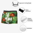 thumbnail image 6 of Bingfone Palm Leaves And Tropical Flowers Men's Underwear - Casual Stretch Boxer Briefs-Large, 6 of 7