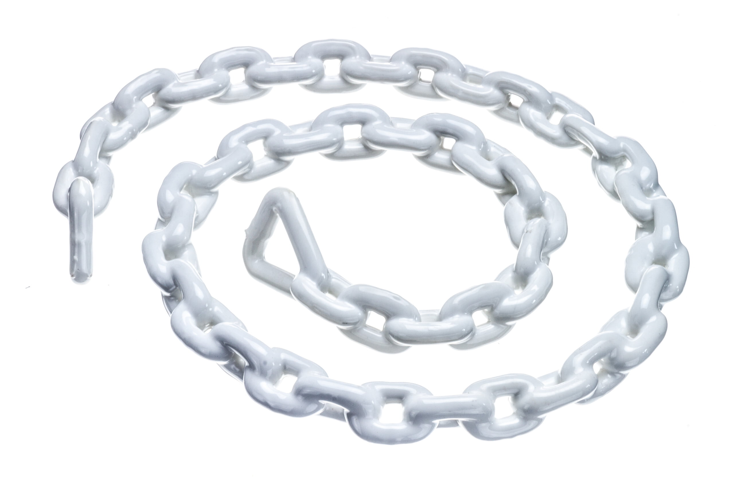 Seachoice 44461 PVC-Coated Anchor Lead Chain – White – 3/8 x 72 Inch – For  Boats Up to 54 Feet