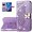 Purple, variant on Wallet Case for Moto G Play 2023,3D Butterfly Pattern PU Leather Flip Kickstand Case with Magnetic Clasp and Cash Card Slots Holster for Moto G Play 2023, HZD Rhinestone Light Purple