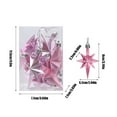 thumbnail image 3 of Darzheoy Christmas Balls Ornaments Colourful Christmas Tree Hanging Ornaments Plastic Plating Boxed Eight-pointed Star Christmas Tree Hanging Venue Decoration Props, 3 of 6