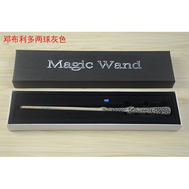 Varitas de Harry Potter de 36CM, Varita mágica de Metal ligera, accesorios de disfraz de Hogwarts, regalo Popular, espectáculo de Cosplay, efectos mágicos reales