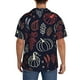 thumbnail image 3 of Fotbe Thanksgiving Camisa Estampada de Manga Corta para Hombre, Casual de Verano, Estilo Playero, Sin Arrugas-Small, 3 of 5
