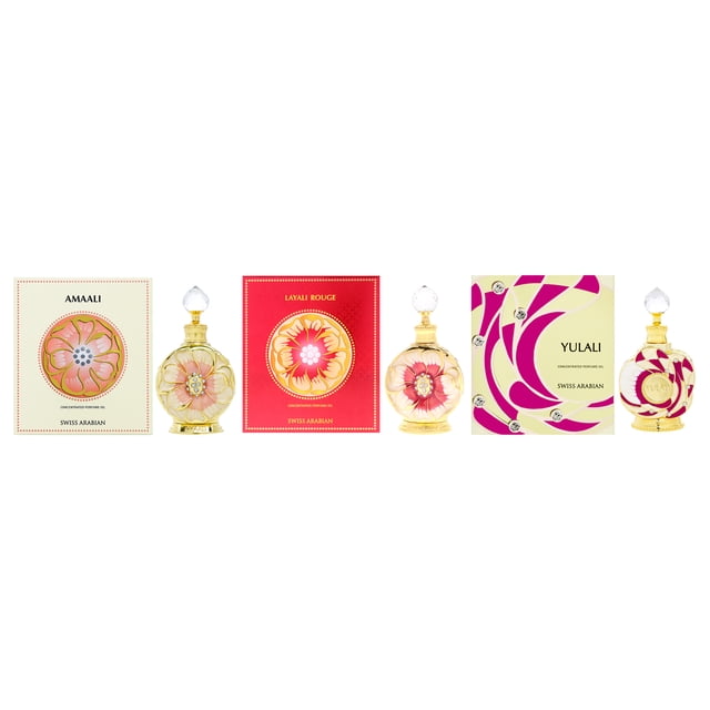 Kit de perfume Swiss Arabian Triple Discovery para mujer, 3 piezas