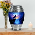 thumbnail image 7 of MUKTIVE Waterfall Cremation Urns for Human Ashes Adult Male Large, Brown Decorative Burial Urn for Adult Men and Women, Memorials Remain Holders, Memorial Gifts for Loss of Dad (10 Inch), 7 of 7