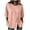 Pink, variant on Linen Tunic Tops for Women Short Sleeve Round Neck Side Button Drawstring Waist Casual Loose Blouse