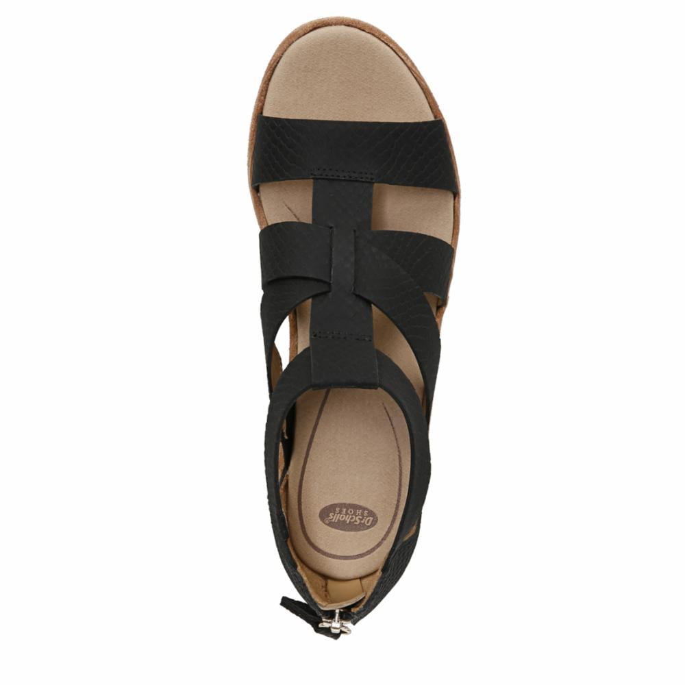 Dr Scholl Women LATER BLACK WEDGE Walmart