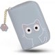 thumbnail image 1 of AVEKI Kawaii Wallet for Girls Cute Cat Claw Zipper Card Bill Holder Organizer Women Purse, Claw Blue, 1 of 5