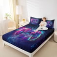 thumbnail image 4 of jejeloiu Gamer Gaming Twin Sheet Sets,Modern Video Game Twin Fitted Sheet,Colorful Console Flat Sheet For Boys,Microfiber Bedroom Decor,3 Pieces, 4 of 7