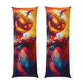 thumbnail image 3 of Halloween Body Pillow Cover, Halloween Vibrant Pumpkin Carver Halloween Decorations Body Pillow Cases with Zipper Soft Smooth Skin Friendly Long Pillow Case 20x60 inches, 1Pc, 3 of 7