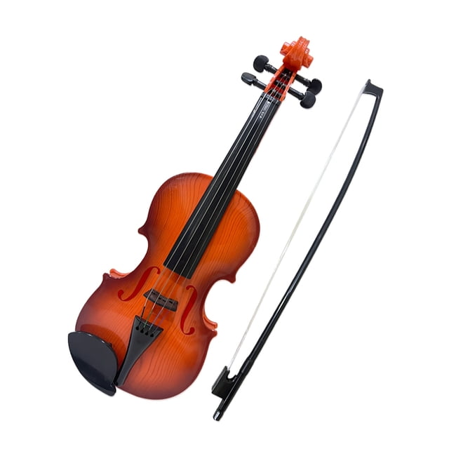 Riwcyla Simulated Violin Practice Violin for Beginners Violin Kit Musical Instrument Exquisite Workmanship Performance Props Gifts Adjustable Strings