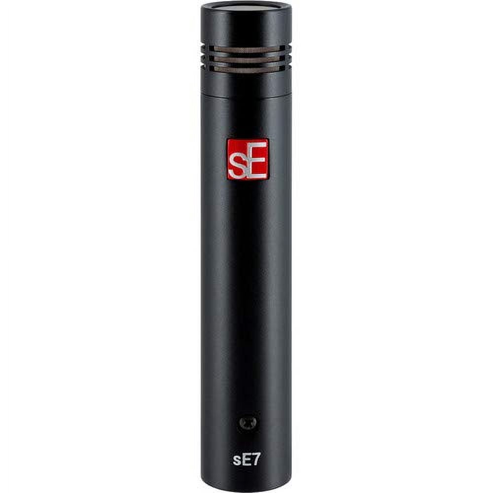 sE Electronics sE7 Small-Diaphragm Condenser Microphone with Touch Fastener Straps (10-Pack), 20' XLR Cable & Pop Filter Bundle