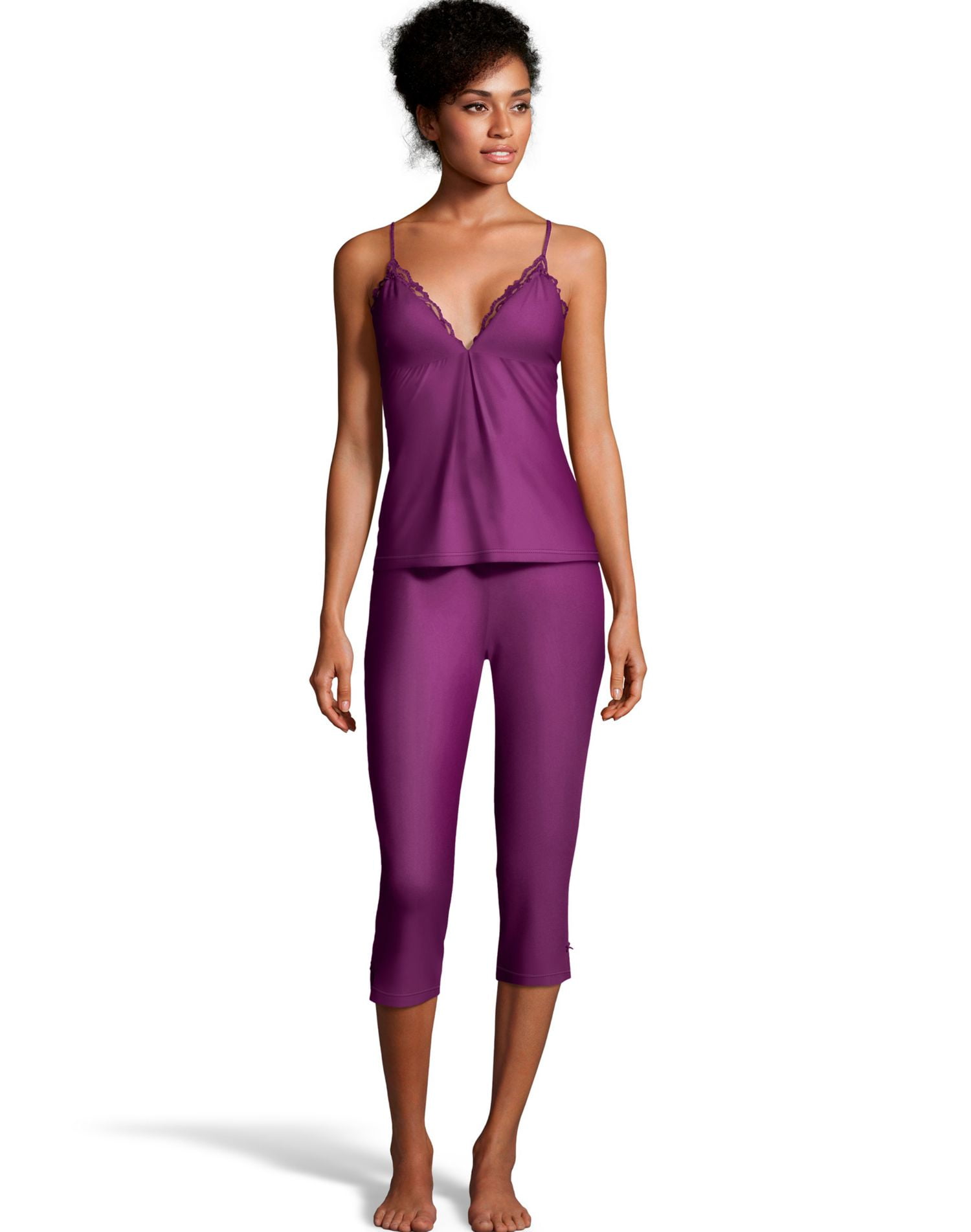 Women's Maidenform MFS8862 Rococo Affairs Camisole & Capri Set