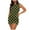Army Green, variant on XWSHYW Holiday Dresses for Women Summer Polka Dots Pattern Crew Neck Holiday Party Dresses Sexy Sleeveless Slim Fit Beach Cocktail-Length Dress