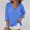 Blue, variant on SROBPTY Womens Fall Top, Long Sleeve Shirts for Women, Women's Fashion Comfortable Casual V Neck Long Sleeve Solid T-shirt Blouse Beige,XXL