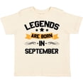 thumbnail image 3 of Inktastic Legends Are Born in September Boys or Girls Toddler T-Shirt, 3 of 5