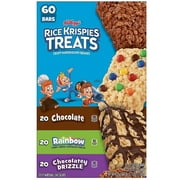 Kellogg's Rice Krispies Treats Marshmallow Snack Bars Variety Pack, 60 ct.