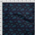 thumbnail image 4 of oneOone Cotton Cambric Dark Blue Fabric Abstract Craft Projects Decor Fabric Printed By The Yard 42 Inch Wide, 4 of 5
