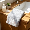thumbnail image 1 of Gentle Floral Embroidered Towel Natural Fiber Body Friendly Soft Absorbent Suitable For Home Use Face And Hand Towels And Bathroom Daily Use, 1 of 6