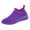 Purple, variant on Running Shoes for Women Men Solid Color Knit Mesh Slip on Sock Sneakers Comfy Soft Sole Lightweight Casual Walking Shoes Light Gray Size 7