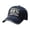 Navy, variant on Washed Cotton Baseball Cap Distressed Denim Hat, Vintage Soft Top Adjustable Cap for Men Women