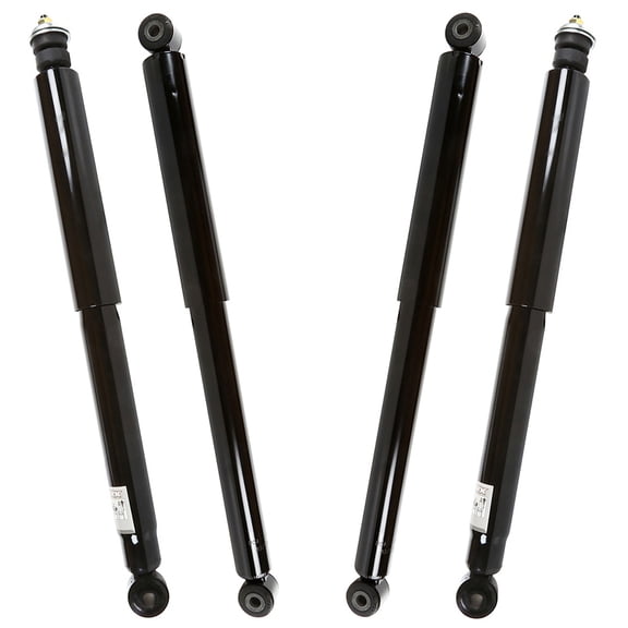 AutoShack Front & Rear Shock Absorbers for Dodge & Ram, Ram 2500 2003-2010 Ram 1500 2006-2008 2500 2011-2013 3500 2011-2012, 4WD L6 5.9L 6.7L V6 3.7L V8 4.7L 5.7L V10 8.0L
