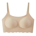thumbnail image 4 of XFeng Women Floral Lace Wireless Bra, Adjustable Thin Straps Seamless Comfort Push Up Bralette, 4 of 4