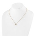 thumbnail image 4 of 14K Yellow Gold Cable Diamond Necklace Chain True Origin 1/2 carat Lab Grown VS/SI D E F Floral 18 inch 9.03 mm, 4 of 7