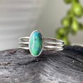 thumbnail image 5 of Natural Turquoise Gemstone Ring 925 Silver Solitaire Handmade Wedding Gift Ring, 5 of 5