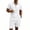 White, variant on GrmtClth Men's Linen Henley 2 Piece Short Set, Casual Short Sleeve Henley Shirt with Button Detail & Elastic Drawstring Waist Shorts Khaki 3XL