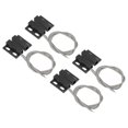 thumbnail image 1 of Unique Bargains Magnetic Reed Switch, 4 Pack NO Wired Magnetic Contact Switch, Black, 1 of 5