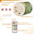 thumbnail image 5 of Yayeee Flameless Candles with Remote Flickering Battery Operated Multi Color Changing, Art Garden Scene, 5 of 7