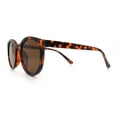 thumbnail image 6 of Retro Hipster Fashion Horn Rim Round Circle Len Plastic Sunglasses Tortoise - Brown, 6 of 8