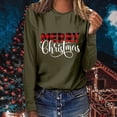 thumbnail image 2 of Christmas Long Sleeve Shirts for Women Buffalo Plaid Christmas Tree Shirt Round Neck Casual Sweatshirt Christmas Gifts Womens Clothing Cheap, 2 of 7